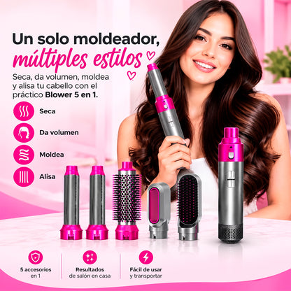 Blower Moldeador 5 en 1: Seca, Alisa, Riza y Da Volumen | AirStyler Pro