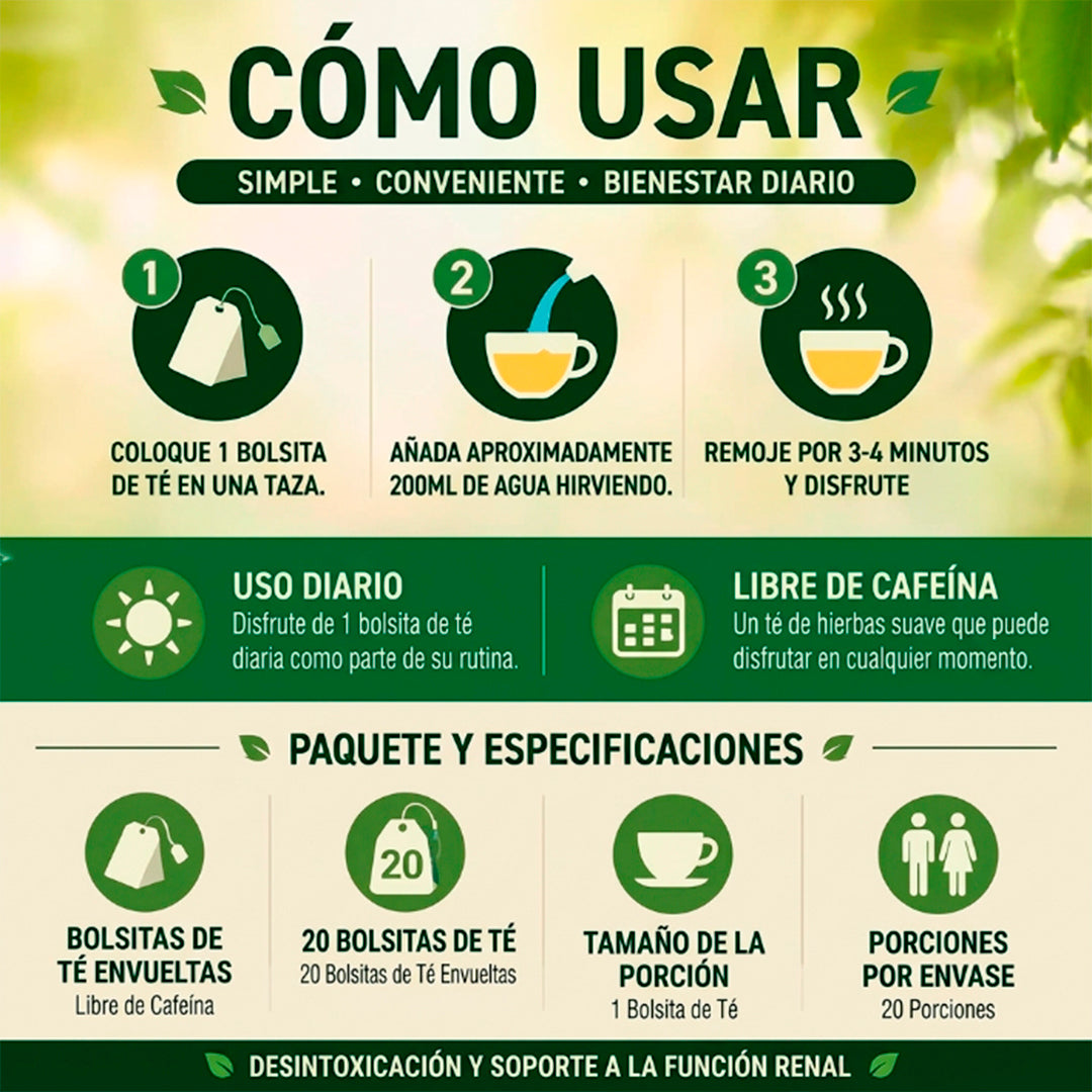 Té Verde Infusión Herbal, Plan Bienestar | Slimtea 14 Días