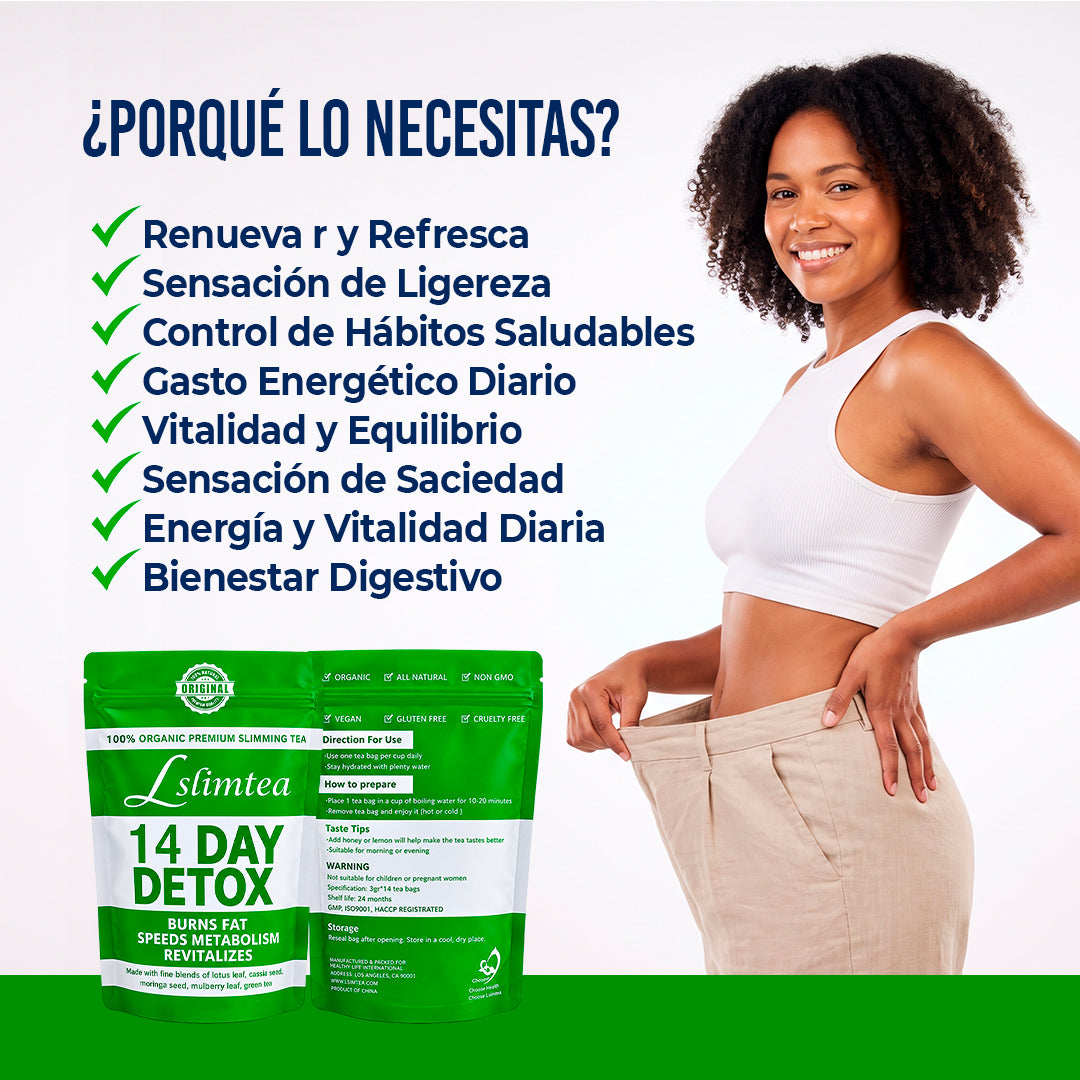Té Verde Infusión Herbal, Plan Bienestar | Slimtea 14 Días