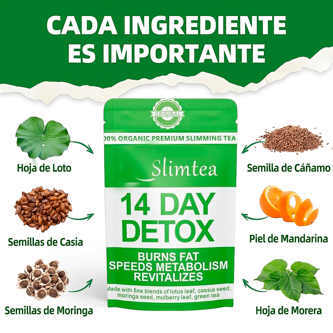 Té Verde Infusión Herbal, Plan Bienestar | Slimtea 14 Días